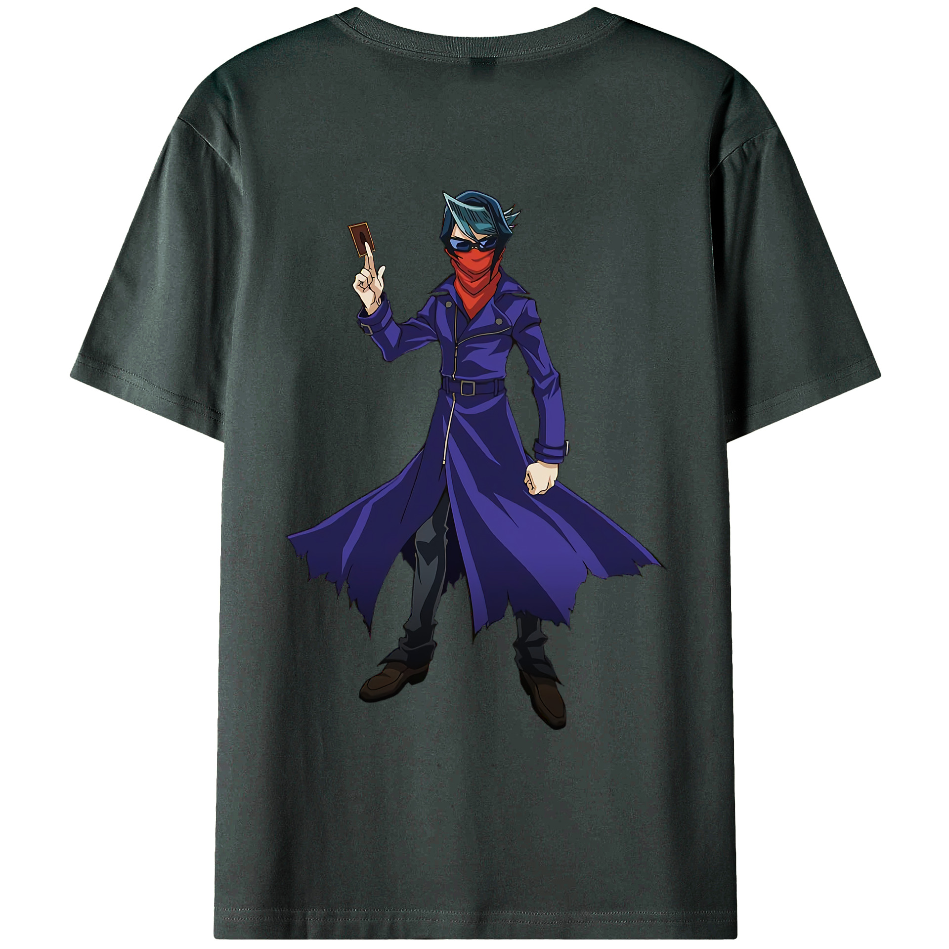 （画像用） 遊☆戯☆王 Yu-Gi-Oh! 綿100％ メンズ半袖Tシャツ（バックプリント） 通気性
